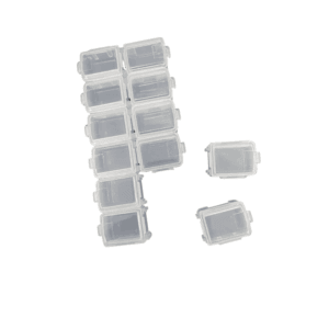 Caja Plastica Organizadora Desarmable x12 Gemas y Confetis