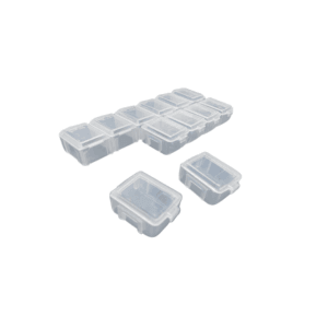 Caja Plastica Organizadora Desarmable x12 Gemas y Confetis