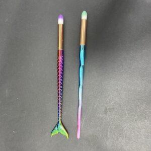 PINCEL DE GLITTER SIRENA Y GEOMETRICO