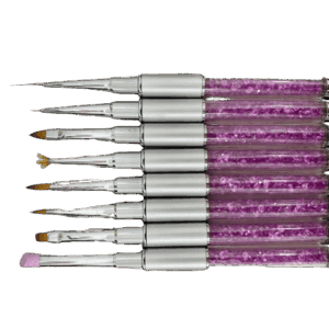 SET PINCELES x8 EN CRISTALES