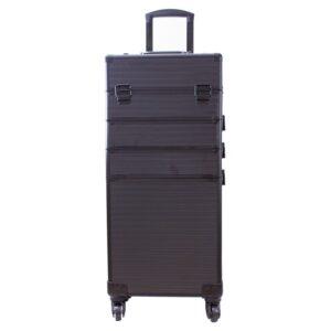 MALETA ORGANIZ. RUEDAS X 4 NIVELES NEGRA