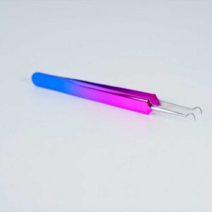 PINZA PUNTA FINA CURVA TORNASOL PESTAÑAS Y STICKER