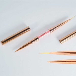 PINCEL LINER DOBLE PUNTA CRISTALES 0.5ML/15ML ORO.ROSA LUJO