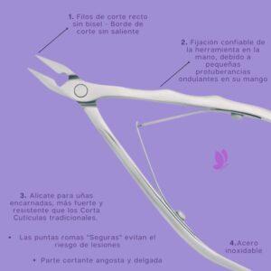 CORTACUTICULA ALICATE ORO PIE 61/12 ROFESIONAL