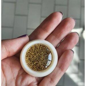 CAVIAR INDIVIDUAL REDONDE DORADO