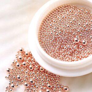 CAVIAR INDIVIDUAL REDONDE ORO ROSA