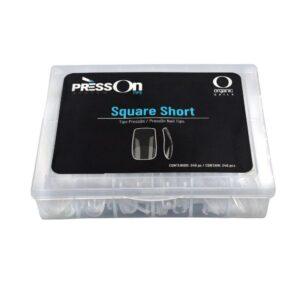 PRESS ON SQUARE SHORT CAJA/240 SURT ORGANIC