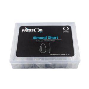 PRESS ON ALMOND SHORT CAJA/240 SURT ORGANIC